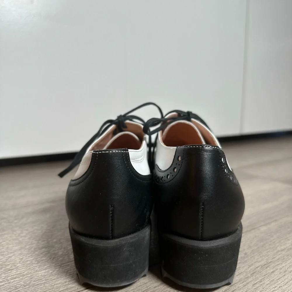 Robert Clergerie x Dover Street Market Platform Oxfords Black White NEW